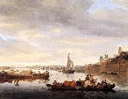 RUYSDAEL, Salomon van The Crossing at Nimwegen af china oil painting reproduction